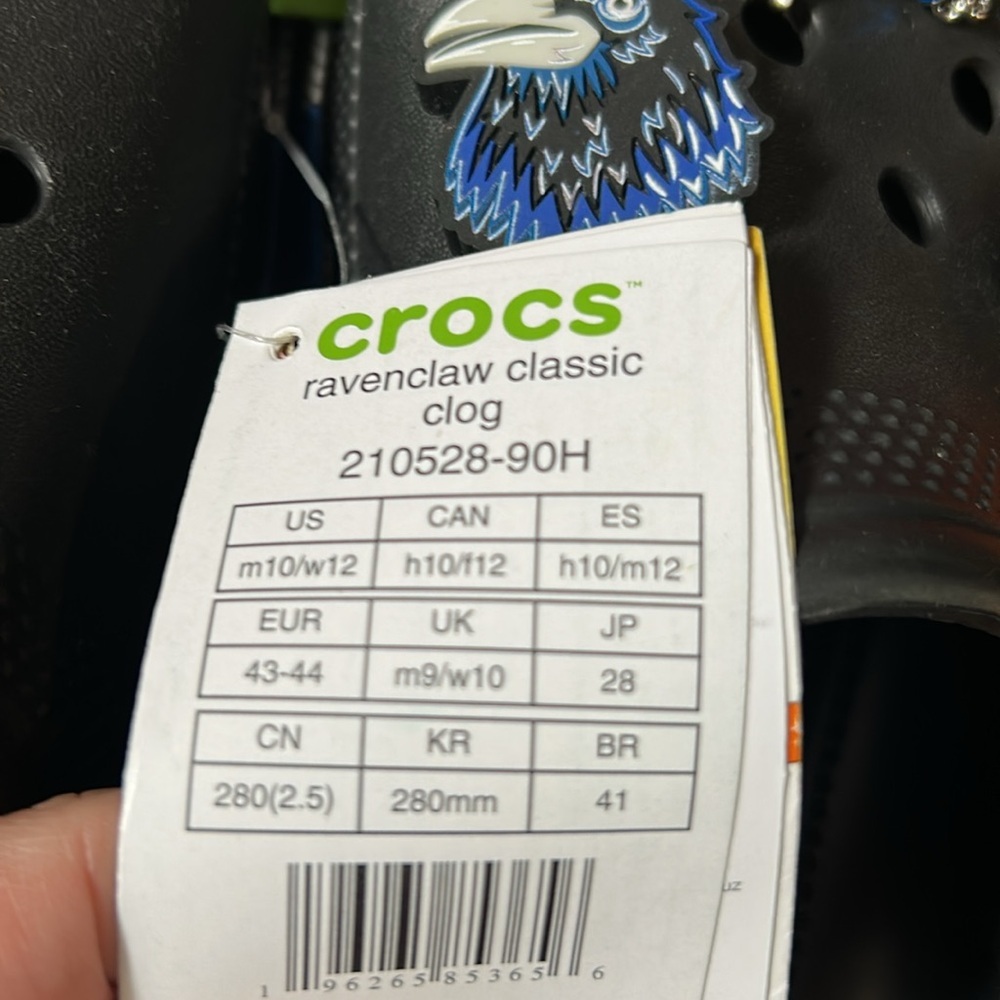CROCS Harry Potter Ravenclaw Classic Clog US Size M10/W12 - Picture 11 of 11